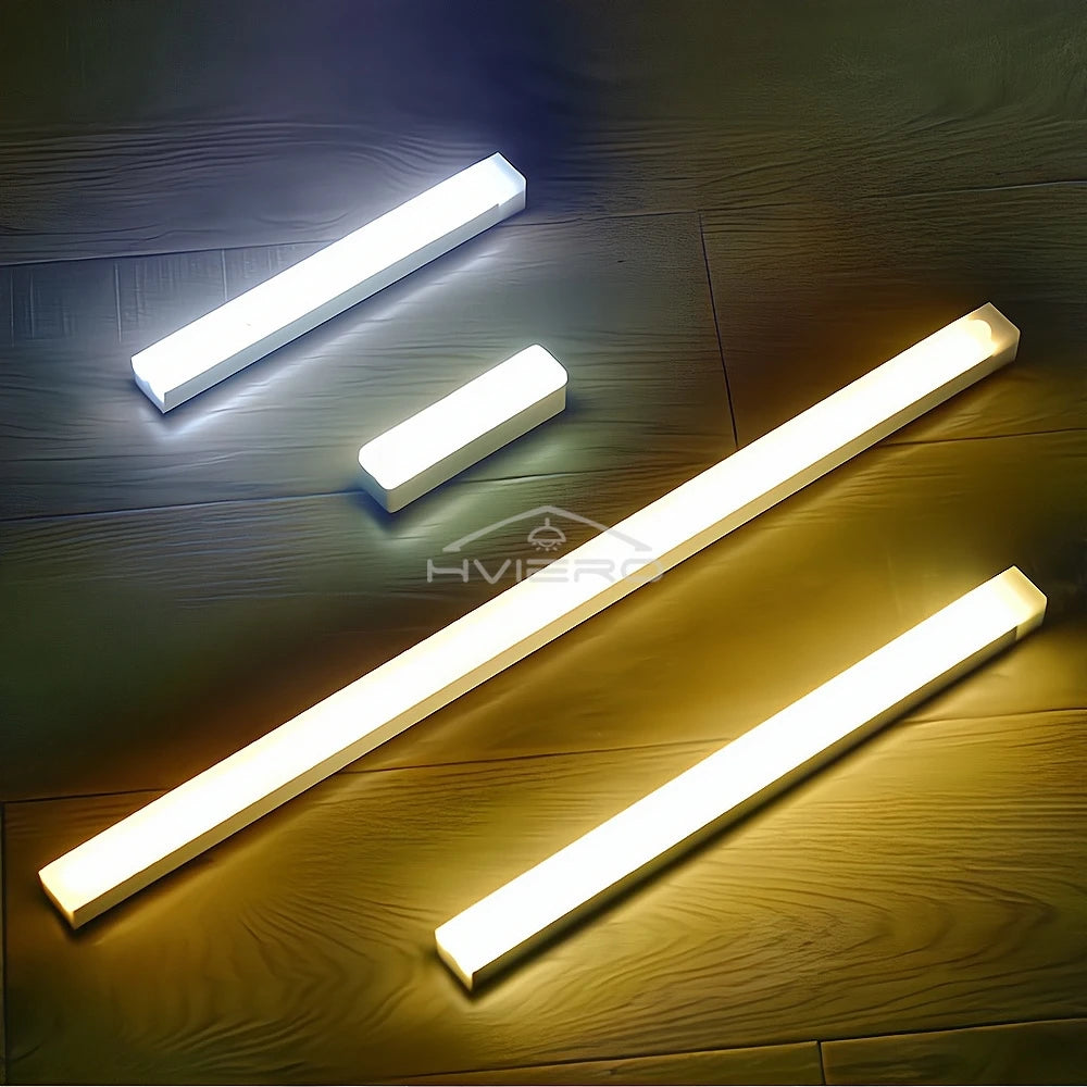 Wireless Motion Sensor LED Light Bar – USB Rechargeable Magnetic Night Light for Closet, Kitchen & Cabinet