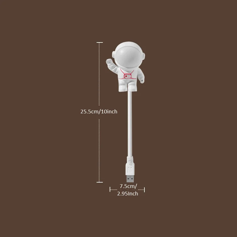 Astronaut USB Night Light – Voice Control LED Desk Lamp for Bedroom, Reading & Gifts