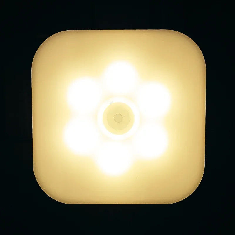 Motion Sensor LED Night Light – Plug-in Automatic Night Lamp for Bedroom, Bathroom & Hallway
