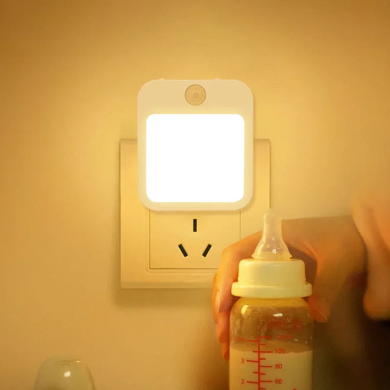 Motion Sensor LED Night Light – Plug-in Automatic Night Lamp for Bedroom, Bathroom & Hallway