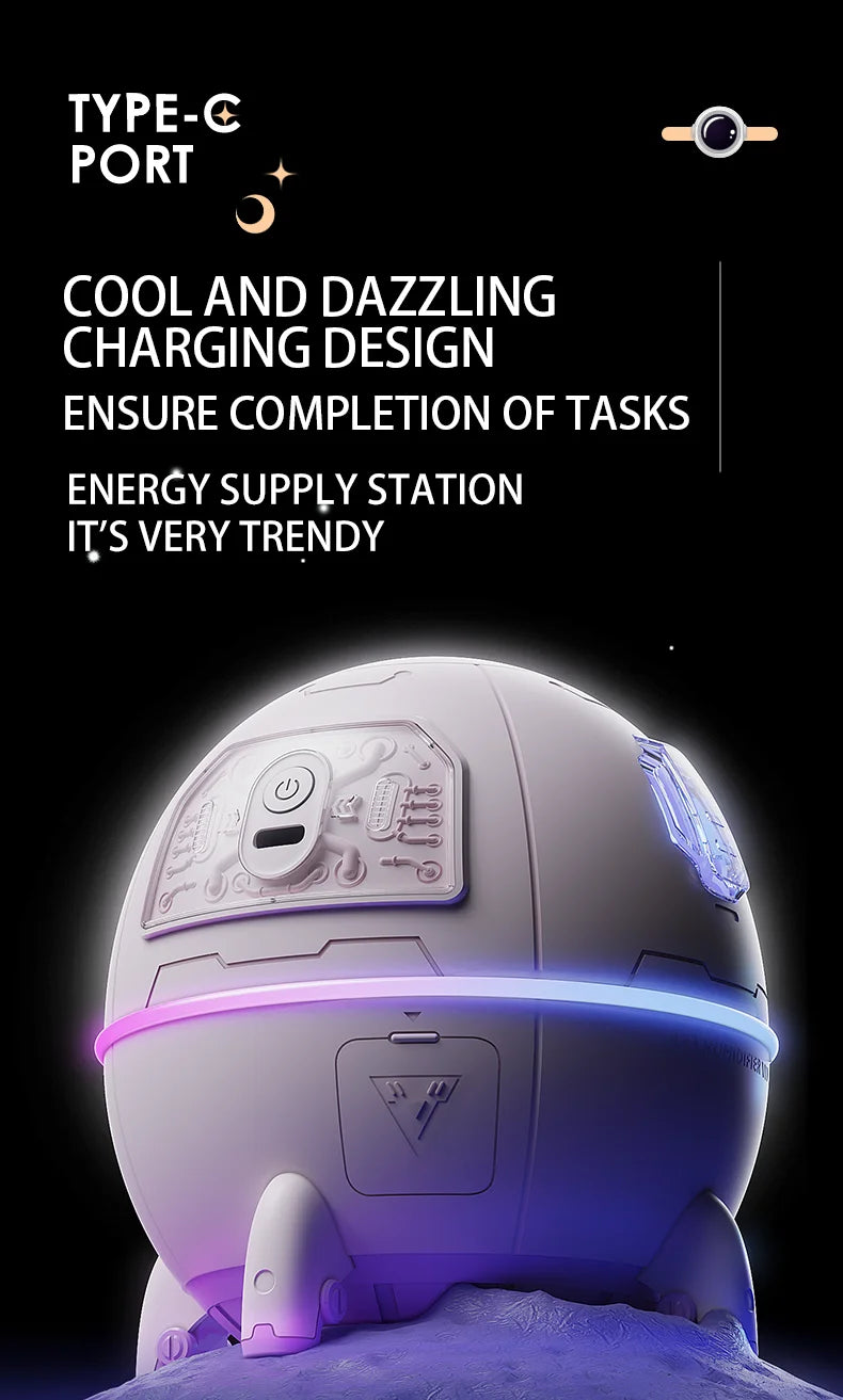 Portable Air Humidifier USB Rechargeable – Aromatherapy Diffuser with LED Light for Bedroom & Office
