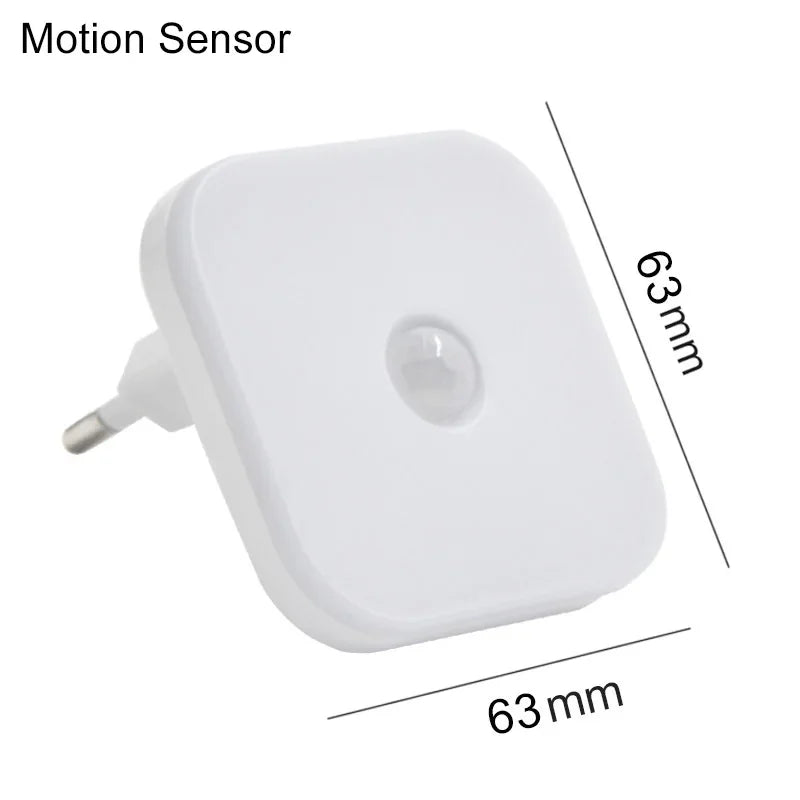 Motion Sensor LED Night Light – Plug-in Automatic Night Lamp for Bedroom, Bathroom & Hallway