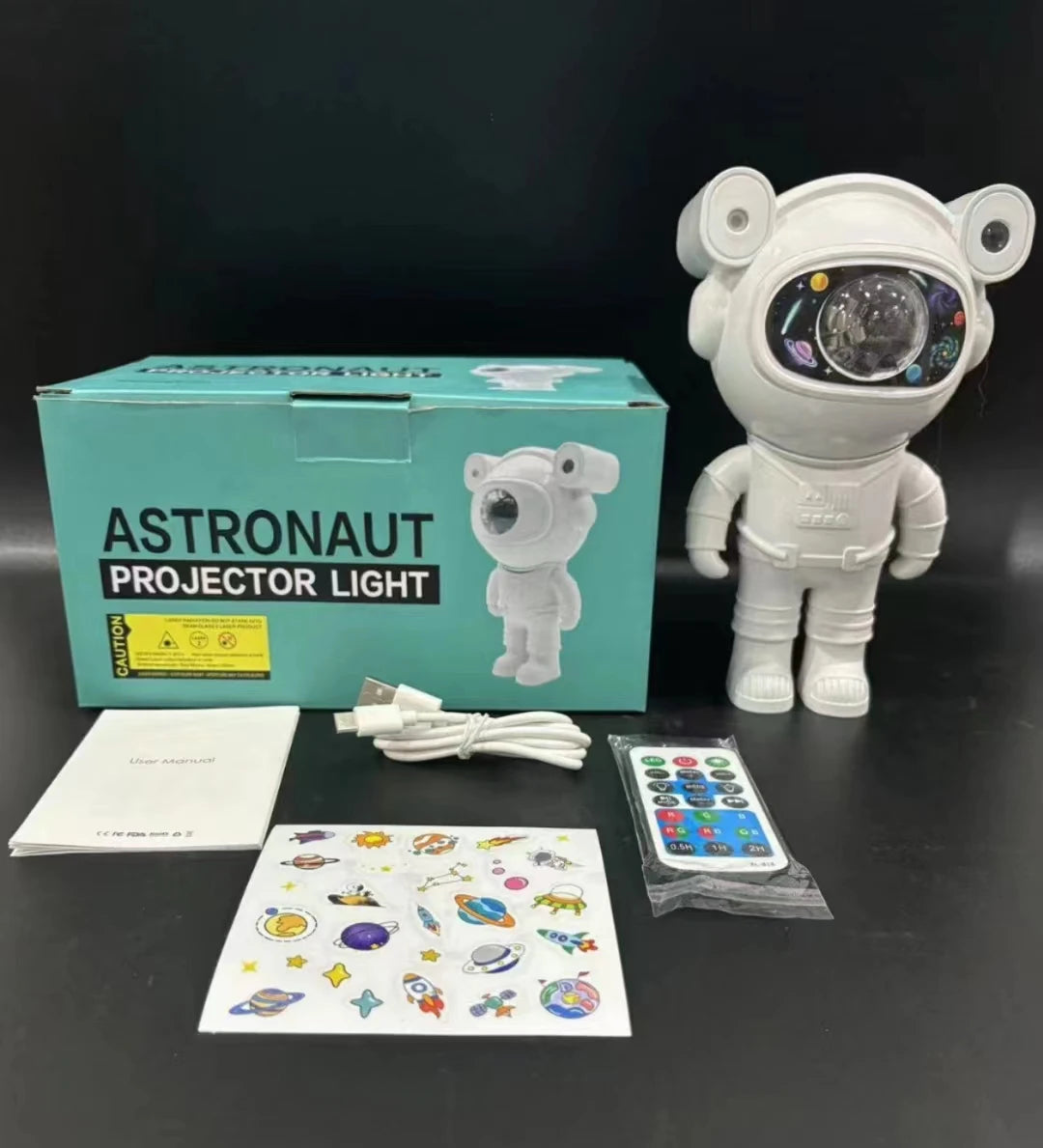 Astronaut Galaxy Projector with Bluetooth Speaker – LED Starry Night Light for Bedroom & Home Decor
